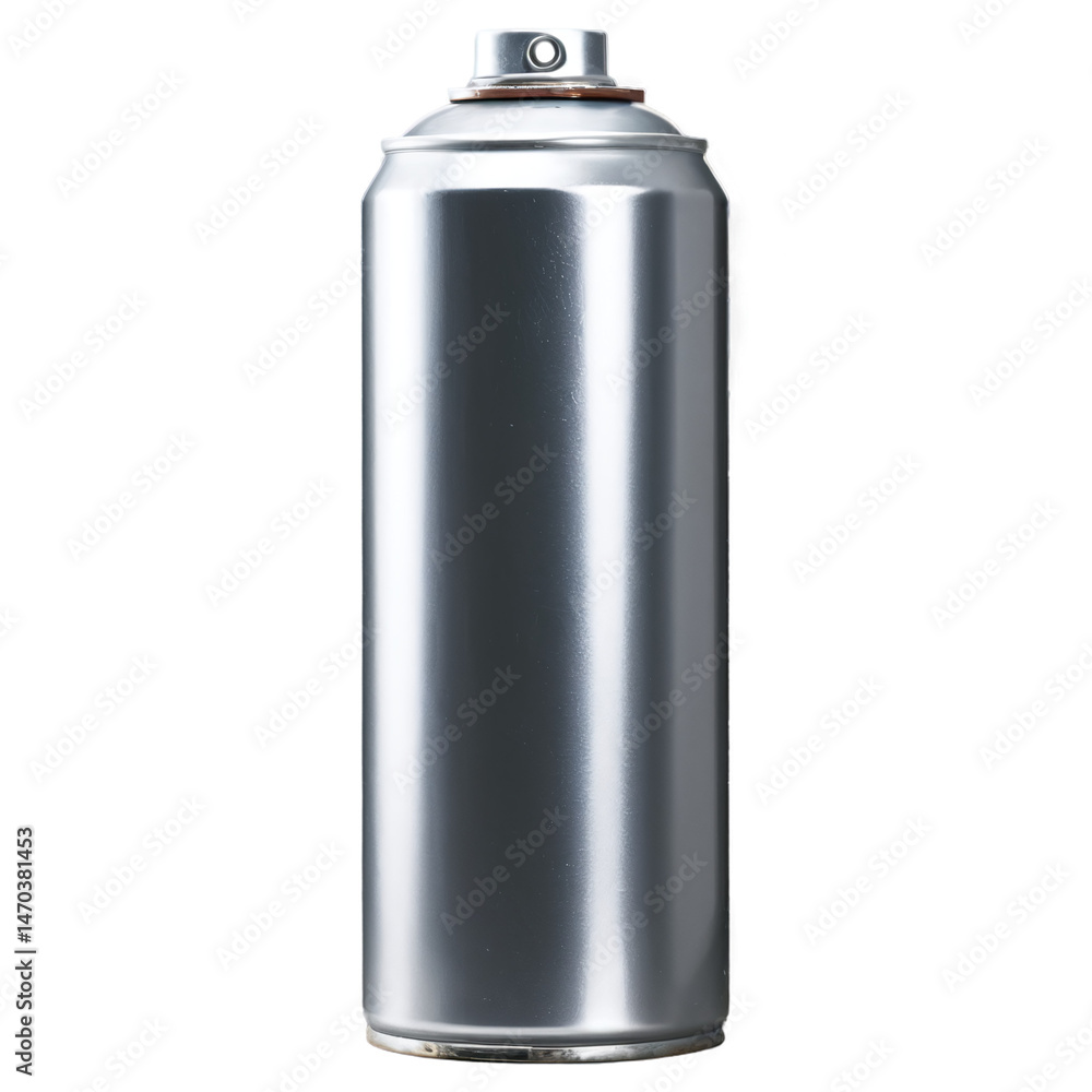 can of spray paint isolated on transparent background
