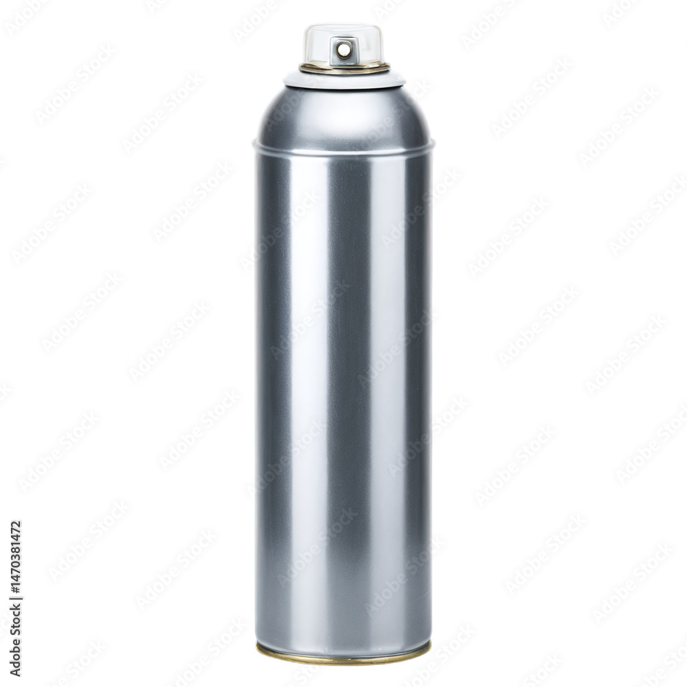 can of spray paint isolated on transparent background
