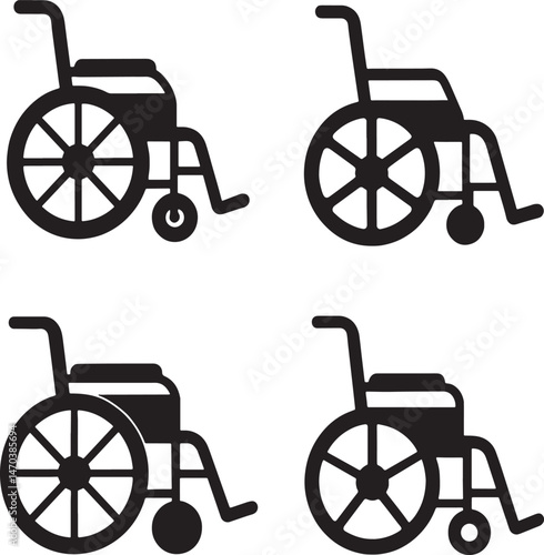 wheelchair vector illustration