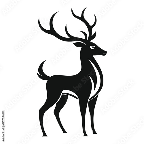 unicorn silhouette magical creature flowing mane copy