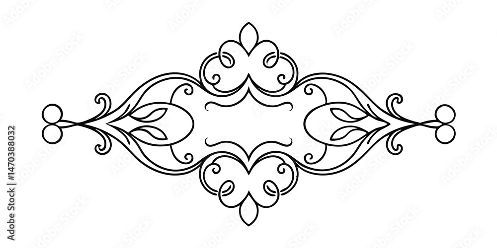 Fototapeta premium abstract floral ornament