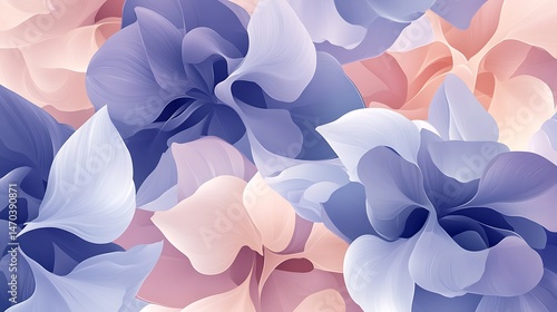 Pastel Floral Abstract Background.