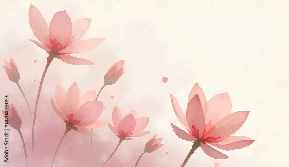 Fototapeta premium Cherry Blossom Dreamy Background