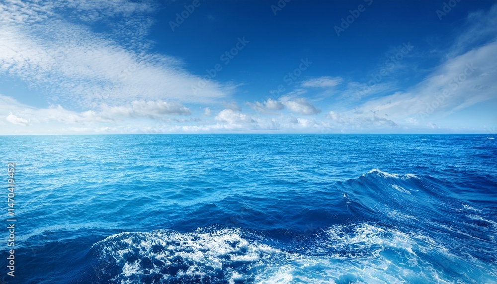 Fototapeta premium a beautiful blue sea background