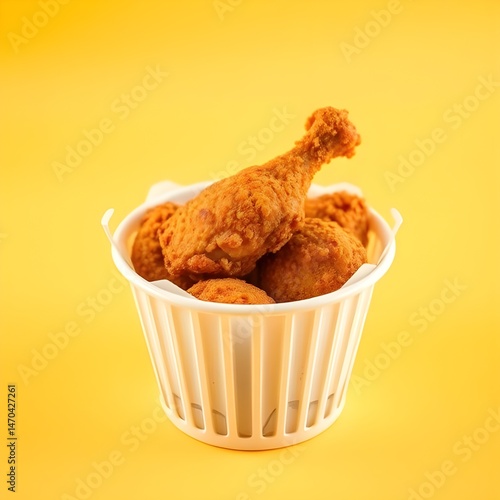 Fried chicken drumsticks 