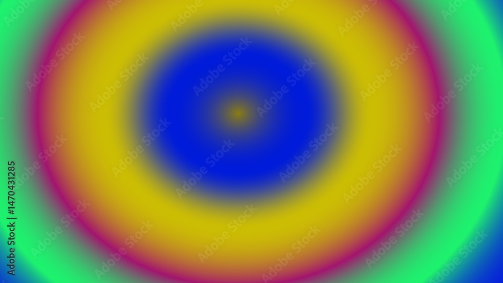 Abstract concentric circles in vibrant, blurred hues of red, yellow, green, and blue, creating a hypnotic effect Abstract concentric circles in vibrant, blurred hues of red, yellow, green, and blue, creating a hypnotic effect