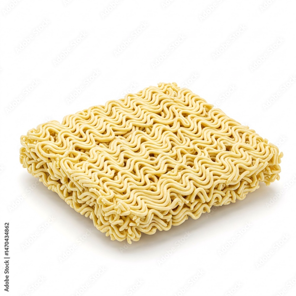 White bowl of instant noodles isolated on a white White bowl of instant noodles isolated on a white