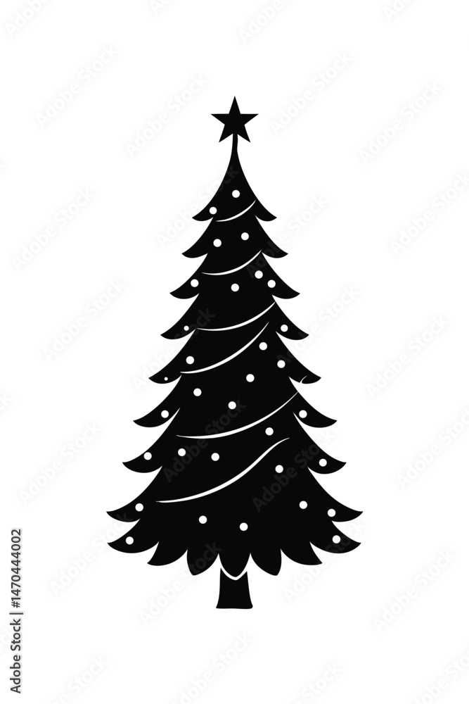 Obraz premium christmas tree vector