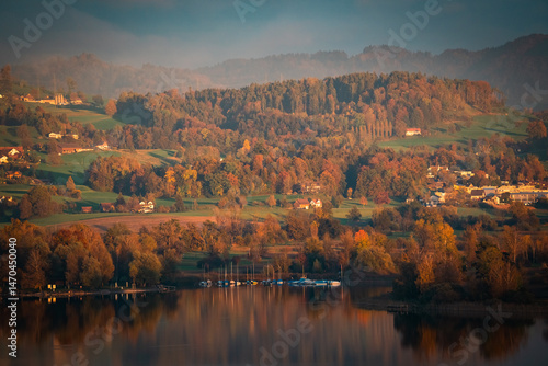 Farm view in Switzerland
