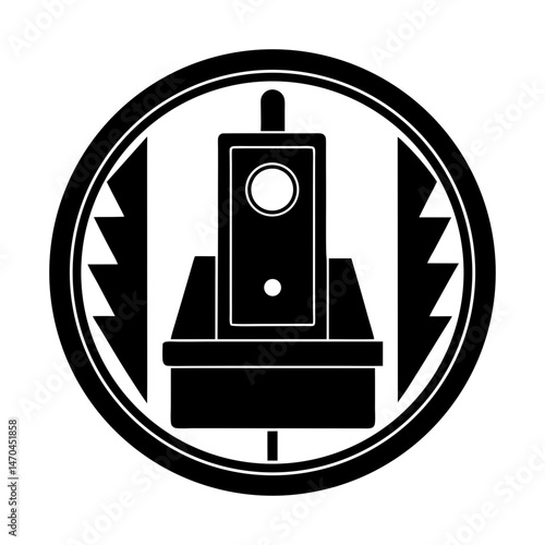 Level Sensor silhouette vector