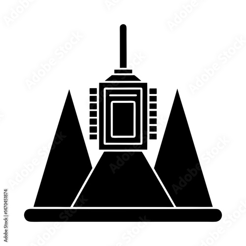 Level Sensor silhouette vector