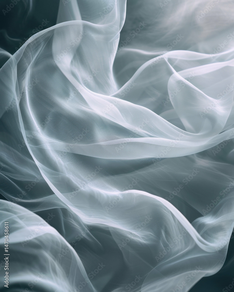 Obraz premium Flowing sheer fabric texture abstract background image