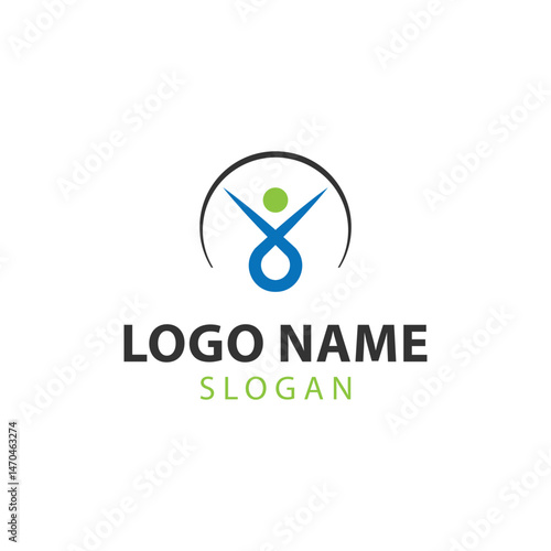 Welfare logo design, Social work logo, Organization logo design, Hand care charity logo emblem design template. rising star logos, Social foundation for human welfare vector illustration	