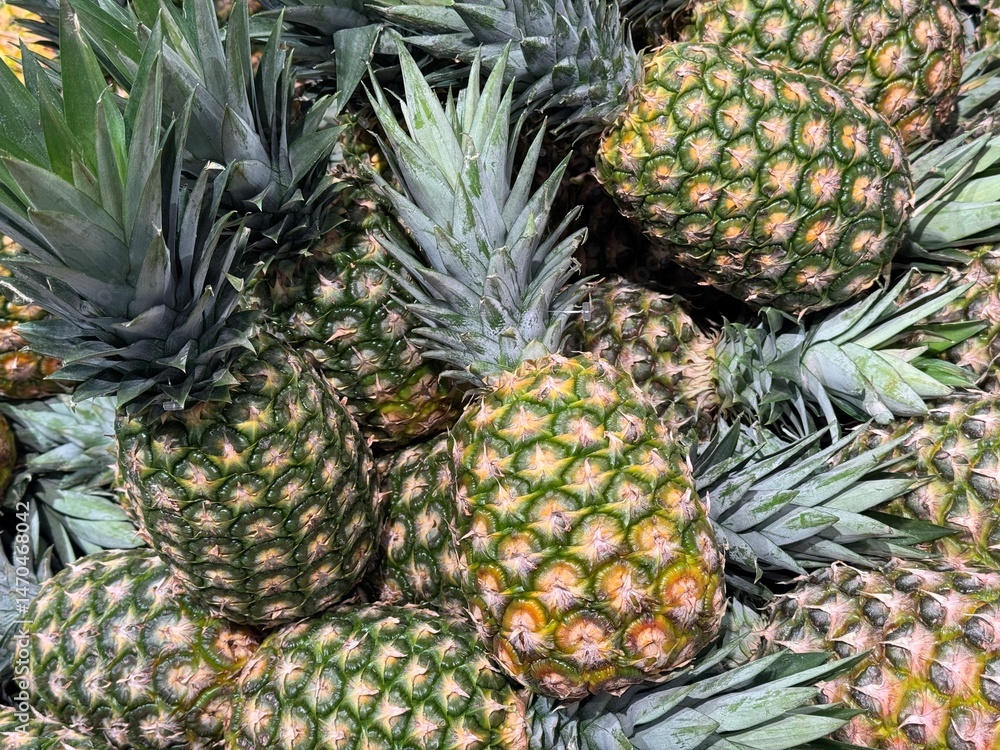 Obraz premium ananas du marché