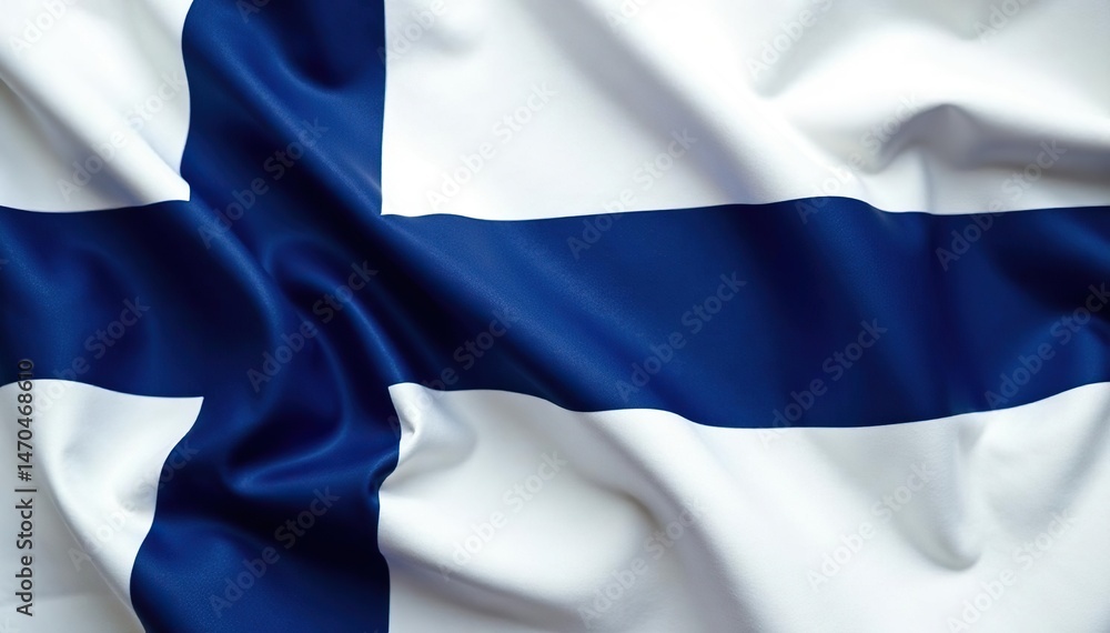 Obraz premium Close-up view of the Estonian flag, showcasing its blue, black, and white horizontal stripes , national symbol, blue and white