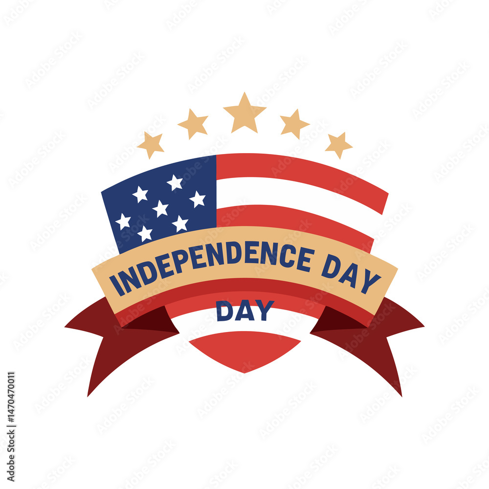 Banner With Independence Day Banner With Independence Day