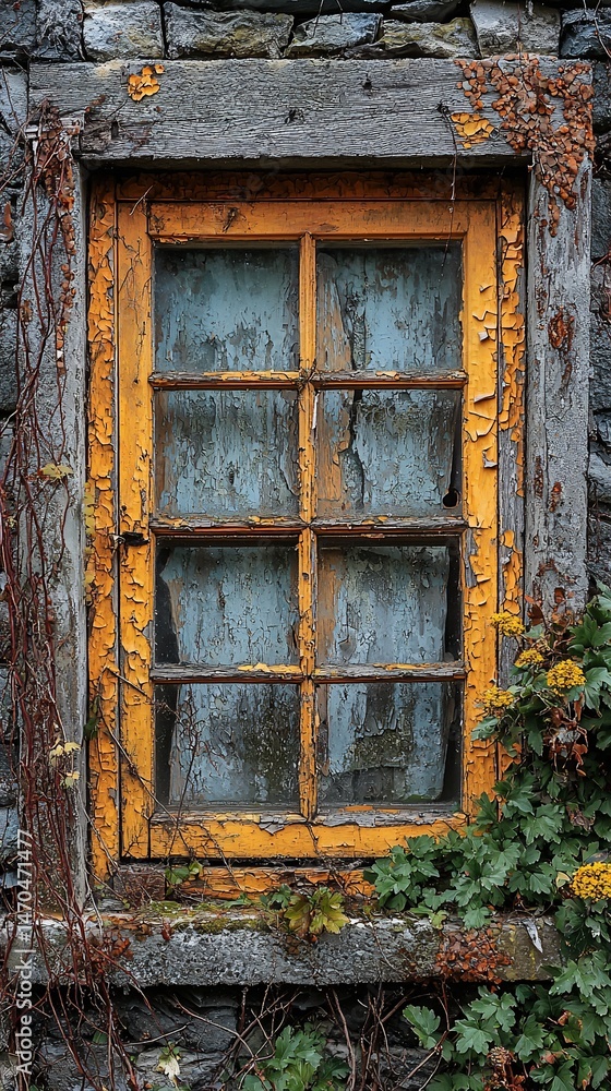 Aged Wooden Window Aged Wooden Window