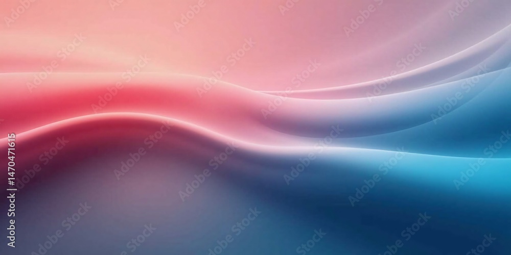 Naklejka premium Abstract multicolor gradient background with waves