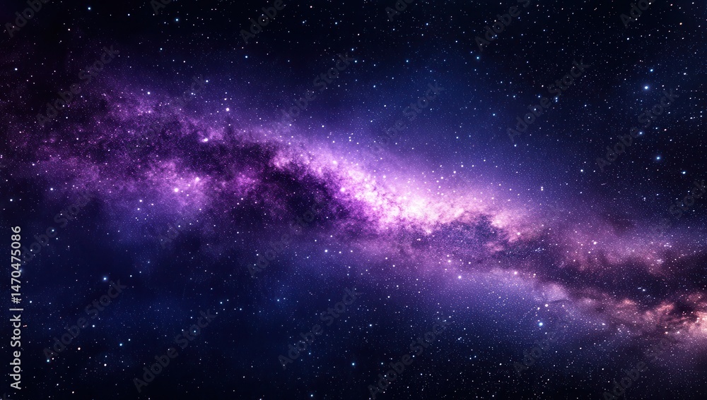 Fototapeta premium Cosmic expanse of the Milky Way galaxy