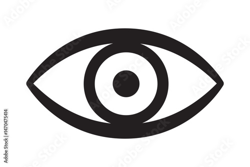 Eye icon, hyman eyeball icon.