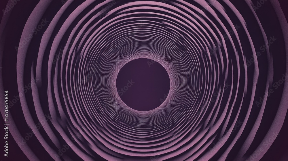 Obraz premium Intricate concentric circles form a perspective tunnel.