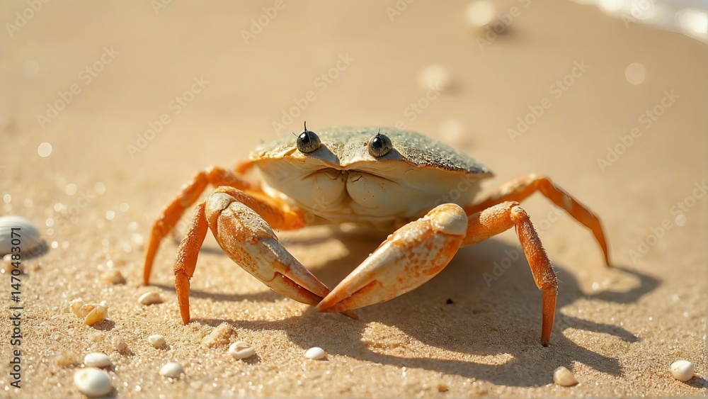 crab on the sand crab on the sand