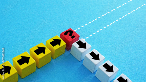 Quadro su tela Obstacle changes direction