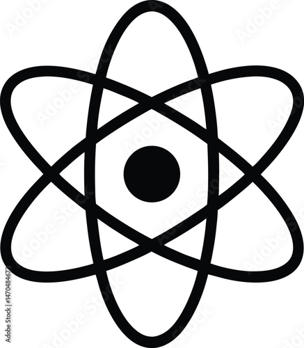 atom science icon vector illustration
