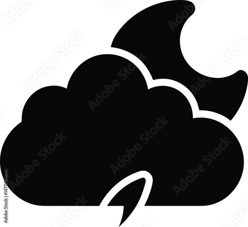 Cloud Weather Icon Vector Illustration
