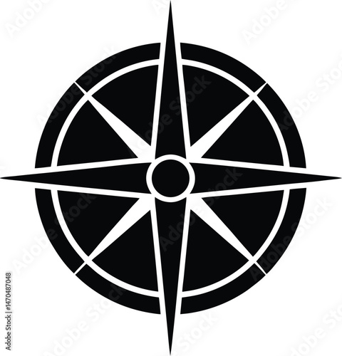 Compass Direction Icon Vector Illustration