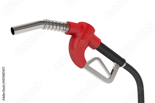 Fuel nozzle on white backgr...