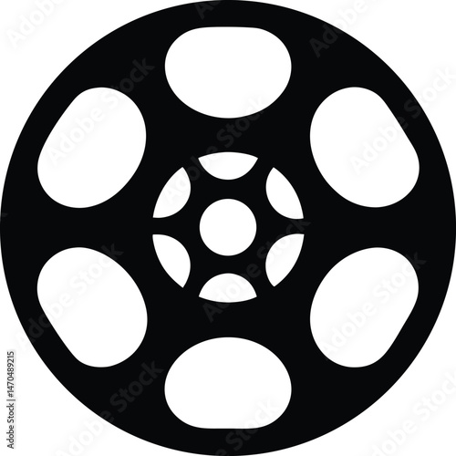 film reel icon vector illustration