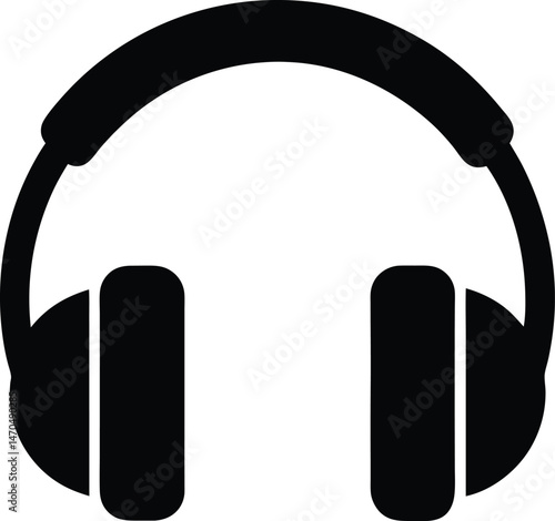 headphones audio icon vector illustration
