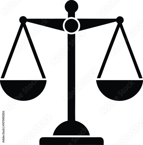medical scale balance icon vector illustration