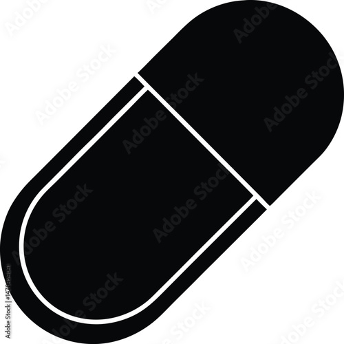 pill capsule icon vector illustration