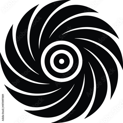 wind swirl icon vector illustration