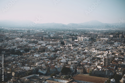 Wallpaper Mural Aerial panoramic view of Alicante city, Spain Torontodigital.ca