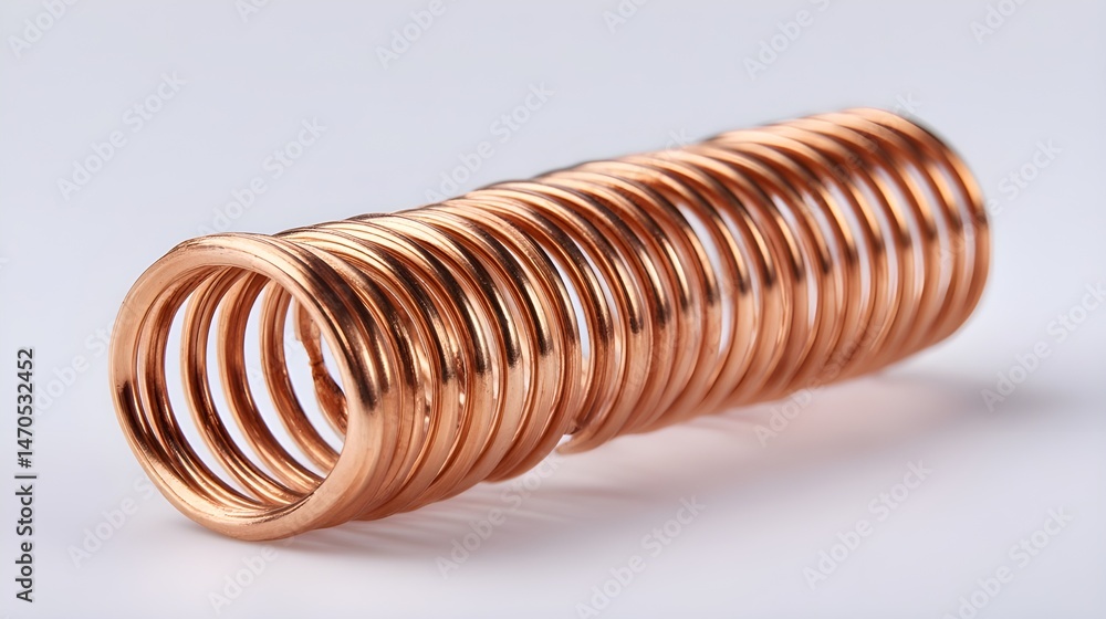Inspect a Second Front-View Slice of Copper Coil Winding, Focusing on Wound Layer Depth and Conductive Metal Texture Inspect a Second Front-View Slice of Copper Coil Winding, Focusing on Wound Layer Depth and Conductive Metal Texture