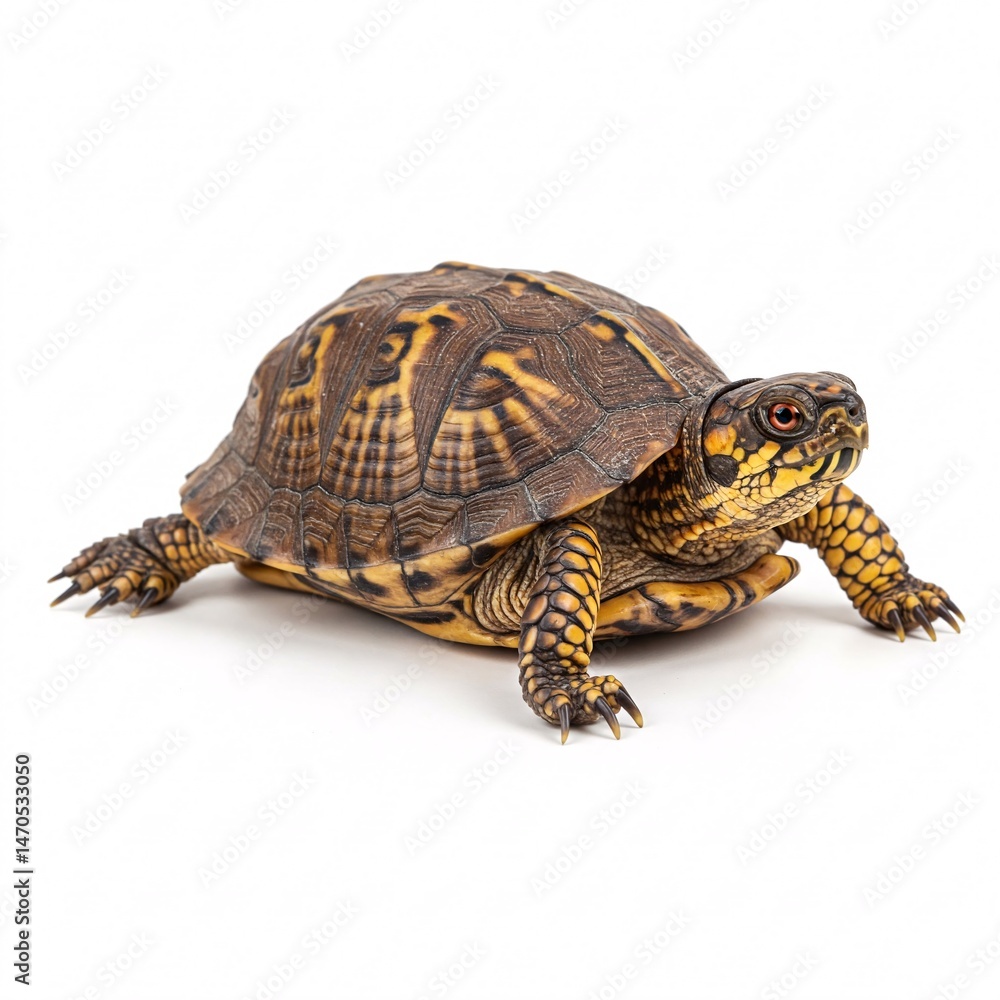 Fototapeta premium Turtle on white background