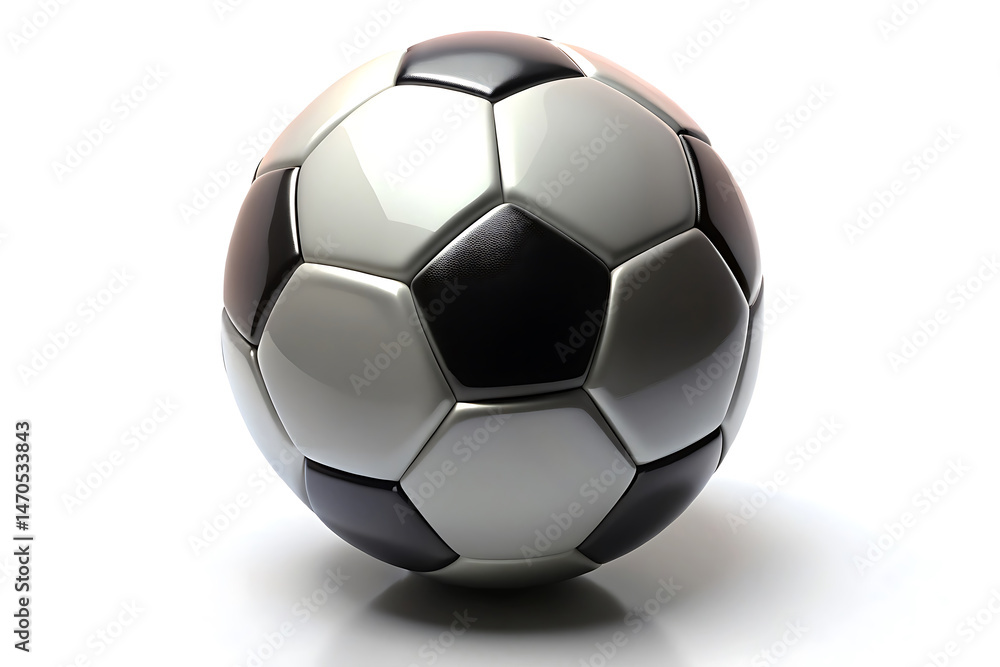 Fototapeta premium soccer ball 3d image isolated on white background