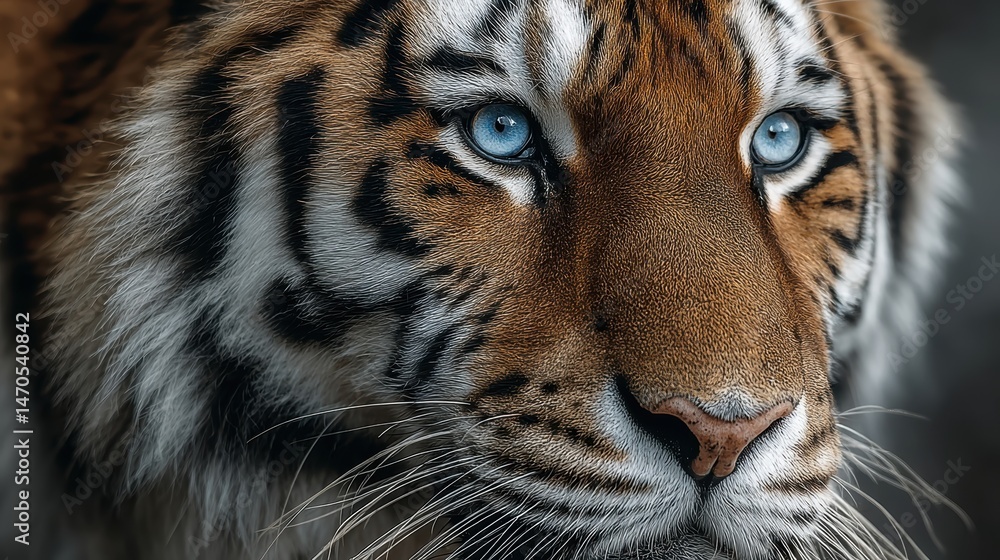 Obraz premium A close-up of a tiger, wild animal, isolated on a background
