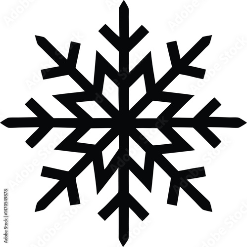 Wallpaper Mural snowflake icon vector illustration Torontodigital.ca
