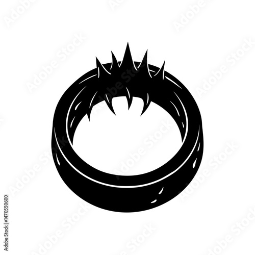 cursed ring icon on white background  .svg