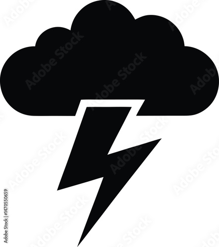 thunderstorm icon vector illustration