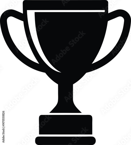 trophy achievement icon vector illustration