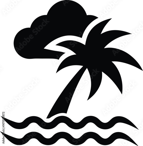 tropical storm icon vector illustration