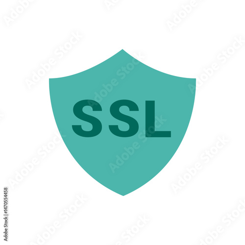 A security shield with ssl text in dark green color standing for secure sockets layer protocol protection