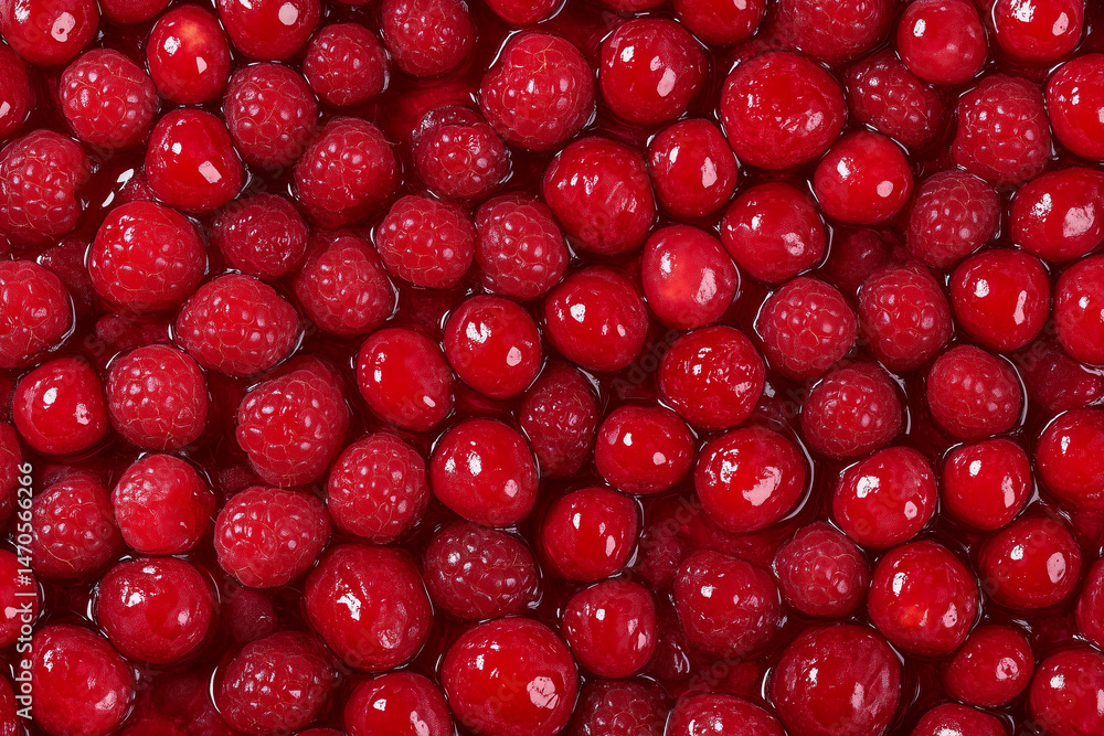 Fresh raspberries piled together creating a vibrant display of color and texture in a summer harvest collection Fresh raspberries piled together creating a vibrant display of color and texture in a summer harvest collection