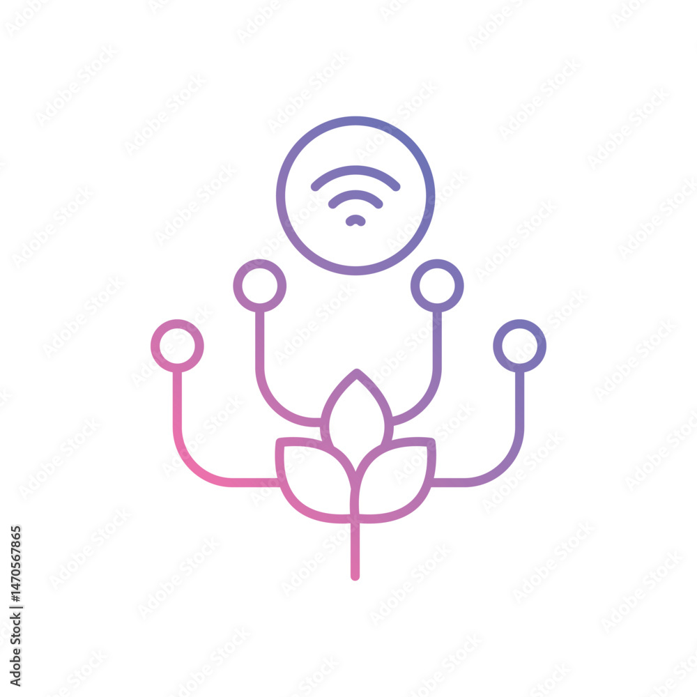 IoT Farming Icon vector stock illustration IoT Farming Icon vector stock illustration