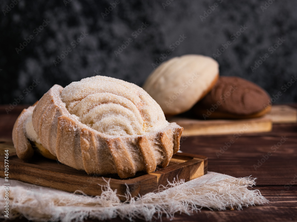 Fototapeta premium Sweet Conchas: Mexican Bread Delights